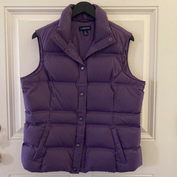 Lands' End Women's Quilted Down Vest/Lightweight/Purple/Size M/NEW/NEVER WORN! - Picture 1 of 4
